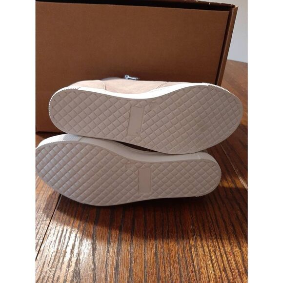 New Size 4 Tan Dual Zipper Ankle Boots Booties Casual Shoes - Picture 4 of 4